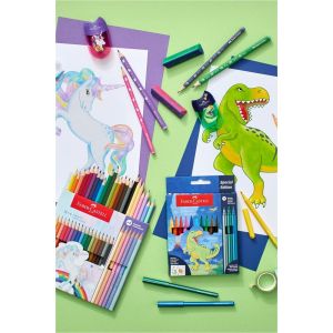 Faber-Castell Молив Динозавър, чернографитен, НВ, син