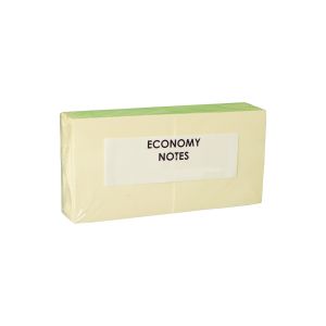 Top Office Самозалепващи се листчета Economy, 76 x 76 mm, пастелни, жълти, 12 броя