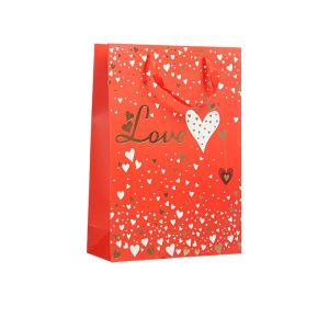 Подаръчна торбичка Love, 31 х 44 х 12 cm, червена