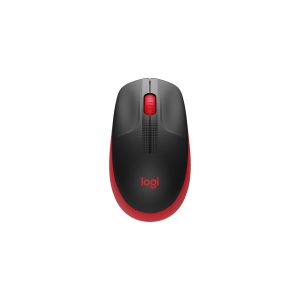 Мишка Logitech M190, безжична, USB, 3 бутона, червена