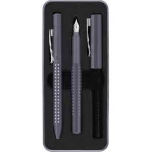 Химикалка и писалка Faber Castell Grip 2010, Сив