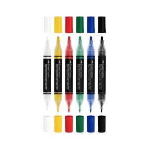 Faber-Castell Акрилен маркер Black Edition, 6 базови цвята