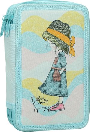 Несесер Street Magical, 3 ципа, пълен, 20x13x8cm
