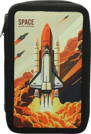 Несесер Street Solid, 3 ципа, пълен, 20x13x8cm