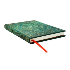Paperblanks Тефтер Emerald Flower, Midi, широки редове, твърда корица, 72 листа