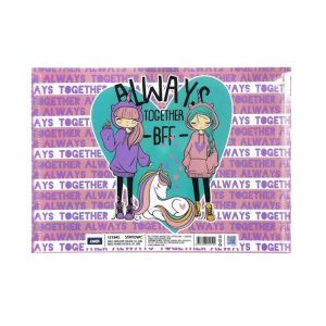 Папка Junior Enlo 5, A5, с копче, за момичета