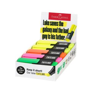 Текст маркер Faber Castell, мини, Розов неон