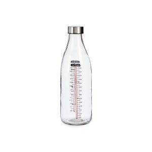 Бутилка с мерителна скала Vivalto, с метална капачка, 1 L