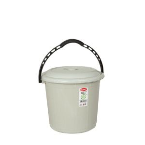Кофа Planet с капак, 15 L, сива