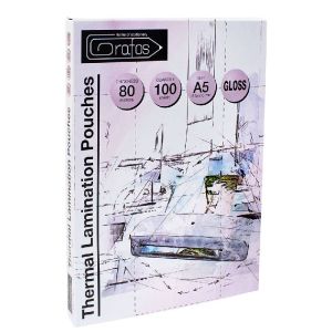 Фолио за ламиниране A5 Grafos, 80микр, 100л