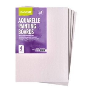 Кеширано платно Standart Board, акварелно, A4, 4 броя