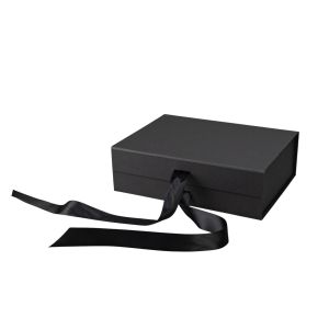 Office 1 Кутия Gift Box, с магнитно затваряне, сгъваема, 33 х 27 х 12 cm, черна