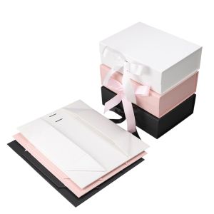 Office 1 Кутия Gift Box, с магнитно затваряне, сгъваема, 26 х 23 х 9.5 cm, розова