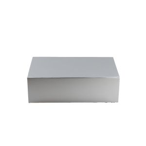 Office 1 Кутия Colorful, с магнитно затваряне, сгъваема, 35 х 20.5 х 11.3 cm, сребриста