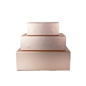 Office 1 Кутия Natural, с магнитно затваряне, сгъваема, 20 х 18 х 8 cm, златиста