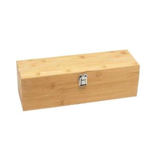 Office 1 Кутия за бутилка вино Vela, с аксесоари, дървена