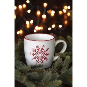 More Than Gifts Чаша на снежинки Snoflinga, керамична, 320 ml