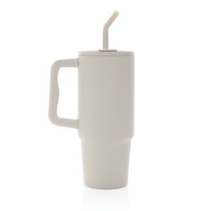 Термочаша Embrace, метална, с капак, 900 ml, бежова