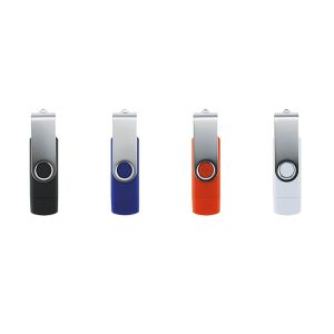 Office 1 USB флаш памет Swivel, USB 3.0, 16 GB, Type-C OTG, бяла