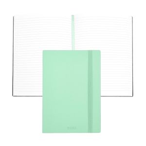 Hugo Boss Тефтер Pastel Classic, A5, на редове, светлозелен
