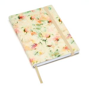Hugo Boss Тефтер Tie-Dye Flower, A5, на редове, кремав