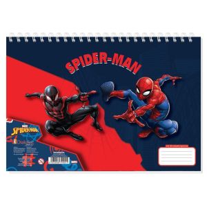 Скицник със спирала А4, 30л, spiderman