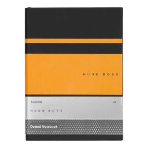 Hugo Boss Тефтер Essential Gear Matrix, на точки, A5, жълт