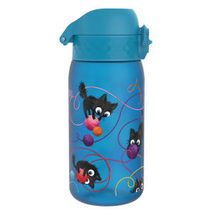 Бутилка за вода Ion8 Print, рециклирана пластмаса, 350ml, Cats