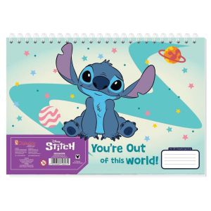 Скицник със спирала А4, 30л, LILOSTITCH