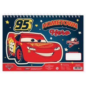Скицник със спирала А4, 30л, CARS 2