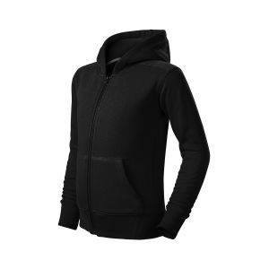 Malfini Детски суитшърт Zipper 412, размер 122 cm, възраст 6 години, черен