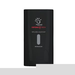 Диспенсър за течен сапун Papernet, презареждаем, черен, 1 L, 11.6 x 13.9 х 22 cm