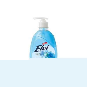 Течен сапун Elvi, с помпа, синьо небе, 400 ml, син