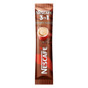 Nescafé Разтворимо кафе 3in1 Brown Sugar, с кафява захар, 16.5 g, в пакетче, 28 броя