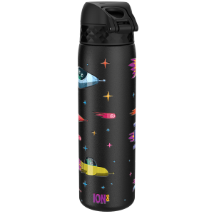 Бутилка за вода Ion8 Print, метална, 600ml, Space