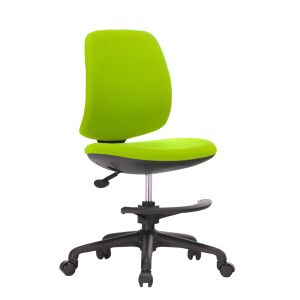 Детски стол RFG Candy Foot Black, дамаска, зелена седалка, зелена облегалка