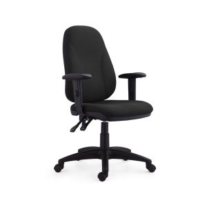 Офис стол RFG Bristol, текстил, Ergon 2l механизъм, до 130 kg, черен