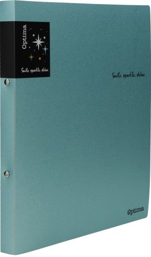 Класьор Optima с 2 ринга, блестящи цветове, асорти