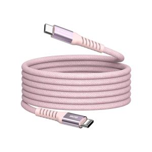 Кабел Verbatim Sync & Charge, магнитен, USB Type-C към USB Type-C, 60 W, 120 cm, розов