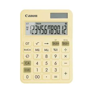 Настолен калкулатор Canon LS-125KB, 12-разряден, жълт