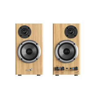 Тонколони Genius SP-HF520BT, Bluetooth, 40 - 20000 Hz, 20 W, дървесни