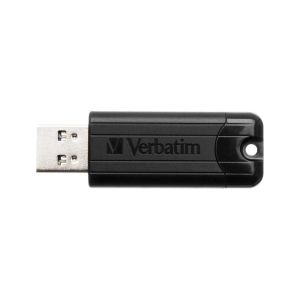 USB флаш памет Verbatim Pinstripe, USB 3.2, 16 GB, черна