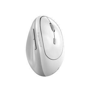 Мишка Genius Ergo 8350S, безжична, AI Copilot, Bluetooth/USB, 6 бутона, AA, бяло-сива