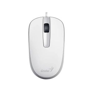 Мишка Genius DX-120, с кабел, USB Type-A, 3 бутона, бяла