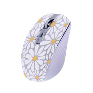 Мишка TNB Exclusiv Flower, безжична, Bluetooth, 1600 dpi, USB Type-A, 3 бутона, AA