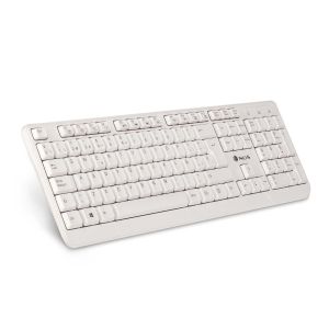 Клавиатура NGS Spike, с кабел 1.4 m, кирилизирана, USB, 12 бързи бутона, бяла