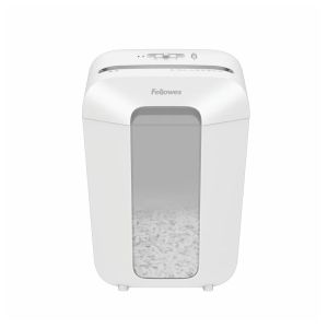 Шредер за унищожаване на документи Fellowes Powershred LX70, Cross-Cut, бял, P-4, обем на коша 18 L, време за работа 5 мин
