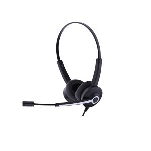 Слушалки TNB Activ 200S, с микрофон, 3.5 mm жак/USB Type A, черни