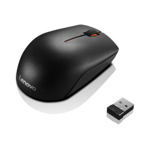 Мишка Lenovo 300, безжична, USB, AA, черна