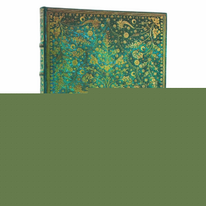 Paperblanks Тефтер Emerald Flower Grande, нелиниран, твърда корица, 120 листа